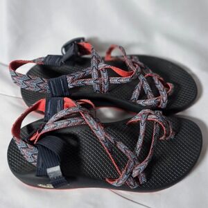Chaco ZX2‎ Classic Women's Sandals Size 8 Aztec Comfort Coral Blue Pattern